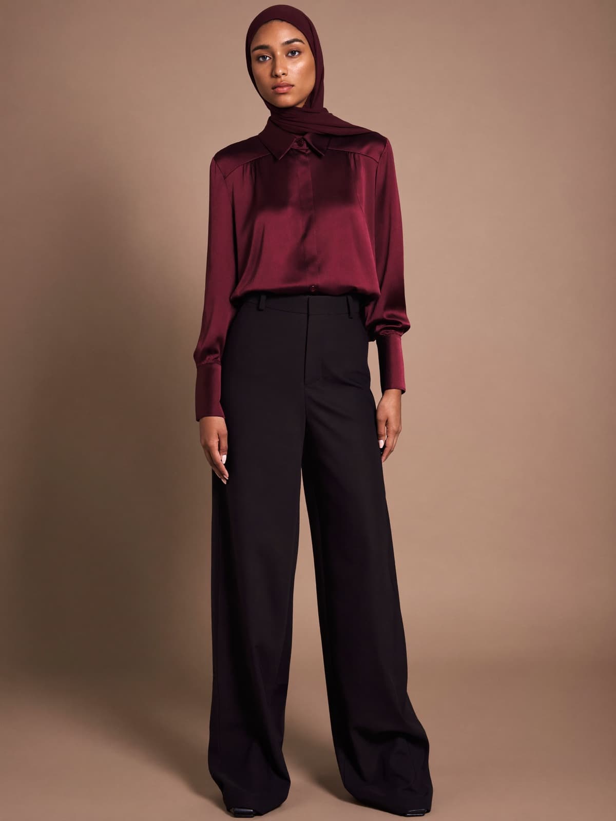 Satin & Wide Leg